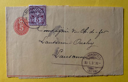 15840 - Entier Postal Bande Pour Journaux No 14 Kirchfeld 30.01.1897 - Postwaardestukken