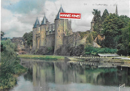 JOSSELIN LES BORDS DE L'OUST ET LE CHATEAU - Josselin