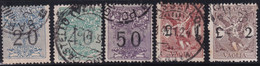 ITALIA - 1924 - TAXE MANDATS YVERT N°1/5 OBLITERES  - COTE = 55 EUR. - Used