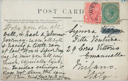 77274 - AUSTRALIA: New South Wales - Postal History -  POSTCARD To ITALY 1907 - Lettres & Documents