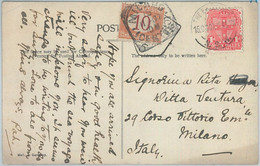 77272 - AUSTRALIA: New South Wales - Postal History -  POSTCARD To ITALY Taxed - Lettres & Documents