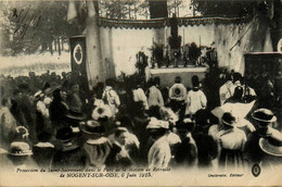 Nogent Sur Oise * La Procession Du Sacrement Dans Le Parc De La Maison De Retraite * 6 Juin 1915 * Fête Religieuse - Nogent Sur Oise