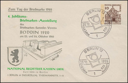 Berlin PU 34/16 Zum Tag Der Briefmarke BSC Boddin, Passender SSt BERLIN 23.10.65 - Non Classificati