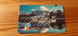 Prepaid Phonecard USA - AmeriVox - Jefferson Memorial - Amerivox