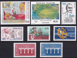 MiNr. 2431-2433, 2438-2442 Frankreich  Postfrisch/**/MNH - Unused Stamps