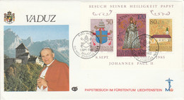 LIECHTENSTEIN  1986 VISITE PAPE JEAN PAUL II - Machines à Affranchir (EMA)