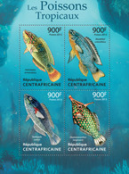 Central African Rep. 2013 MNH - TROPICAL FISHES.  Yvert&Tellier Code: 2806-2809  |  Michel Code: 4196-4199 - Centraal-Afrikaanse Republiek