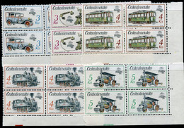 CZECHOSLOVAKIA 1987 PRAGA 88 Technical Monuments Blocks Of 4 MNH / **.  Michel 2911-15 - Ongebruikt