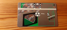 Phonecard Netherlands, 4 Units, 009A - Football - Públicas