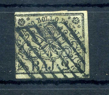 1852 STATO PONTIFICIO 1° Em. 2 Baj USATO N.3A - Papal States