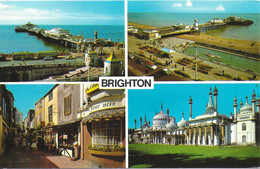 SCENES FROM AROUND BRIGHTON, SUSSEX, ENGLAND. USED POSTCARD   Z8 - Brighton