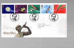 5CRT1230 - GRAN BRETAGNA , FDC Del 20.8.2002  :  PETER PAN - 2001-2010 Decimal Issues