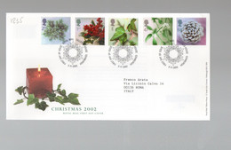 5CRT1235 - GRAN BRETAGNA , FDC Del 5.11.2002  :  NATALE - 2001-2010 Em. Décimales