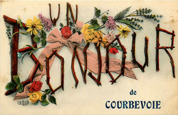 Courbevoie * Un Bonjour De La Commune * Souvenir De La Ville - Courbevoie