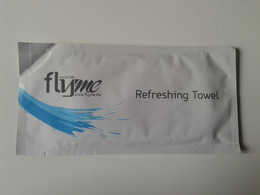 Alt1196 Refreshing Towel Villa Airlines Salviette Compagnia Aerea Aerienne Airways Flyme Maldives - Cadeaux Promotionnels