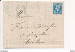 Courrier / Facture Année 1863 Quincaillerie VIARD à ALBERVILLE ( ALBERTVILLE ) - 1849-1876: Classic Period