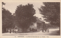 Carteret ( La Route Douints Et La Gare ) - Carteret
