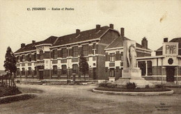 59-FEIGNIES-ECOLES ET POSTES-MONUMENT AUX MORTS - Feignies