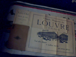 Vieux Papier Dépliant Touristique Couleur Guide Plan Métropolitain De Paris Avec Belle Pub Des Magasin Du Louvre Vintage - Folletos Turísticos