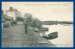 BOUAYE - Bords Du Lac - La Maison Du Garde Et L'Acheneau - Barque Sur L'eau - Animée - Collection F. CHAPEAU - Bouaye