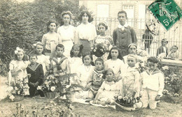 Le Crotoy * Carte Photo 1911 * Fête Des Fleurs , Fête Des écoles , Cavalcade ? * Enfants Mode - Le Crotoy