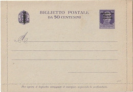 ITALIA RSI 4/1944 BIGLIETTO POSTALE B 36 50c. "Fascetto" NUOVO MNH OTTIMA QUALITA' - Entero Postal