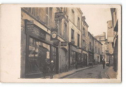 CPA 86 Carte Photo Loudun Rue Porte De Chinon - Cycles De Dion Bouton - Loudun