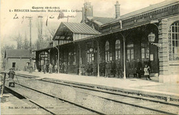 Bergues * Bombardée * Bombardement * La Gare De La Ville * Ligne Chemin De Fer * Mai Juin 1915 * Ww1 War - Bergues