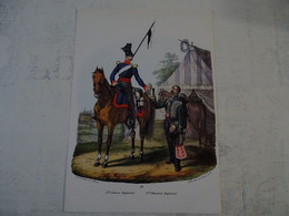 Planche Militaria Uniforme Cavalerie Prussienne - Uniforms