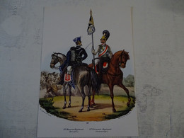 Planche Militaria Uniforme Cavalerie Prussienne - Uniforms