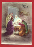 CARTOLINA VG ITALIA - BUON NATALE - Sacra Famiglia Con Re Magi - Illustrata ZANDRINO - 10 X 15 - 1977 - Zandrino