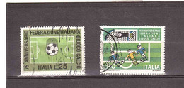 1973 FEDERAZIONE ITALIANA GIOCO CALCIO - Oblitérés