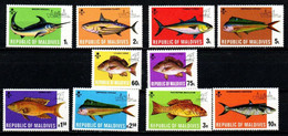 Maldives YT 411-420 Neuf Sans Charnière XX MNH Poisson Fish - Maldives (1965-...)