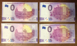 2021 BILLETS EURO SOUVENIR LONGCHAMP & LE ROVE NORMAL & ANNIVERSARY MÊME NUMÉRO PAPER MONEY 0 EURO SCHEIN BANKNOTE - Essais Privés / Non-officiels