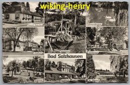 Nidda Bad Salzhausen - S/w Mehrbildkarte 30 - Wetterau - Kreis