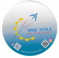 539 - AUTOCOLLANT - ARMÉE DE L'AIR - BASE ECOLE DE ROCHEFORT (Couleur Bleue) - Stickers