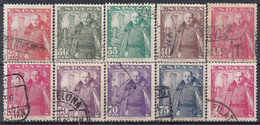 ESPAÑA 1948-1954 EDIFIL Nº 1024/1032 USADO REF.02 - Gebraucht