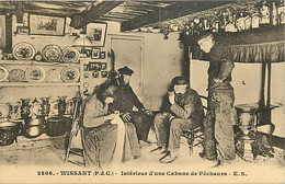 - Pas De Calais -ref-B50- Wissant - Interieur D 'une Cabane De Pêcheurs - - Wissant