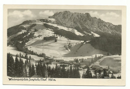 Jungholz Tirol 1150m Wintersportplatz Skilift Zum SorgschrofenFoto-AK Um 1950 - Jungholz