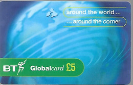 CARTE-PREPAYEE-GB-BT Global 5£--Exp21/11/02 -Gratté-Plastic Epais-TBE-RARE - BT Cartes Mondiales (Prépayées)