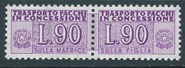 1955-81 ITALIA PACCHI IN CONCESSIONE STELLE 90 LIRE MNH ** - Colis-concession