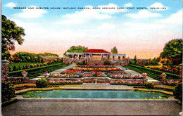 Texas Fort Worth Rock Springs Park Botanic Garden Terrace And Shelter House 1943 - Fort Worth