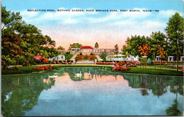 Texas Fort Worth Rock Springs Park Botanic Garden Reflection Pool - Fort Worth