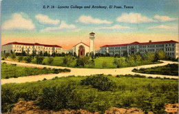 Texas El Paso Loretta College And Academy Curteich - El Paso