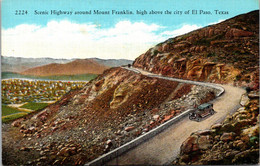Texas El Paso Scenic Highway Around Mount Franklin Curteich - El Paso