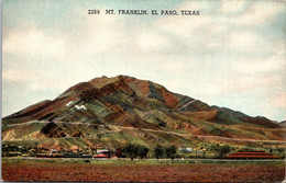 Texas El Paso Mount Franklin Curteich - El Paso