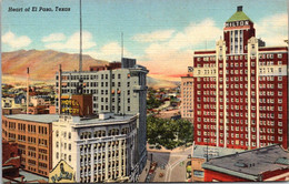 Texas El Paso Downtown 1942 Curteich - El Paso