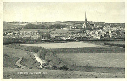 PRINTED POSTCARD - LETTERKENNY FROM LECK - POSTALLY USED 1947 - PUBLISHED BY VALENTINES - Donegal