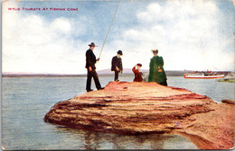 Yellowstone National Park Wylie Tourists At Fishing Cone - USA National Parks