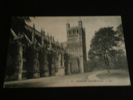 ANGLETERRE - EXETER CATHEDRAL - VUE MOINS COURANTE - CPA ECRITE - Exeter
